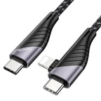 Cable 2-in-1 Type-C / Lightning to Type-C “U95 Freeway” PD