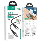 Cable 2-in-1 Type-C / Lightning to Type-C “U95 Freeway” PD