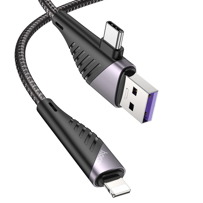 Cable 2-in-1 USB / Type-C to Lightning “U95 Freeway” PD