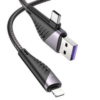 Cable 2-in-1 USB / Type-C to Lightning “U95 Freeway” PD