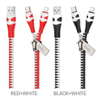 Cable 2-in-1 USB to Lightning / Type-C “U97 Zipper”