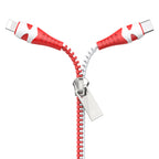 Cable 2-in-1 USB to Lightning / Type-C “U97 Zipper”