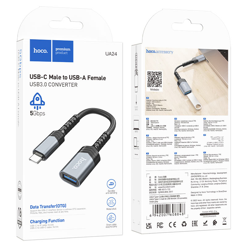 Adapter Type-C to USB-A female “UA24” USB3.0