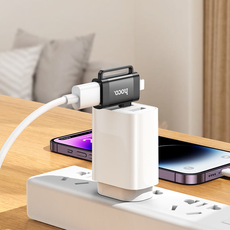 Adapter for Lightning and Type-C to USB-A “UA31F”