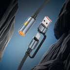 Cable adapter USB-A / Type-C to cigarette lighter “UA38B”