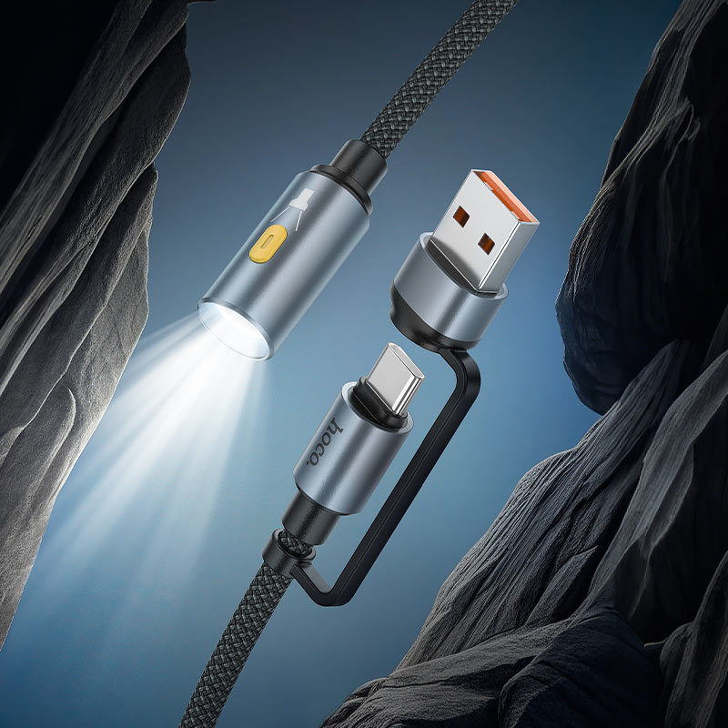 Cable adapter USB-A / Type-C to LED light “UA38C”