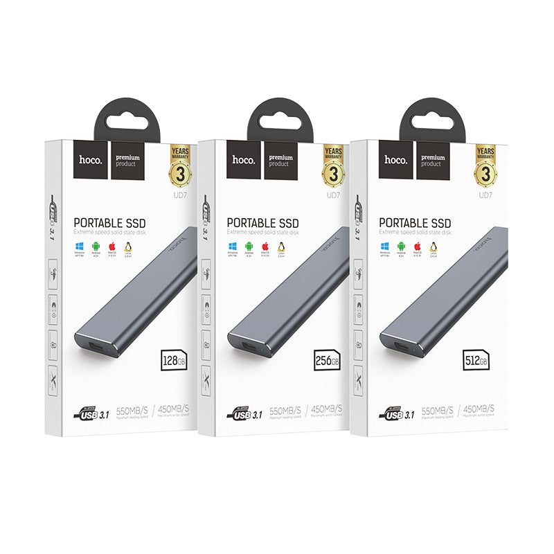 Portable SSD “UD7 Extreme speed” USB & Type-C 3.1 Gen2