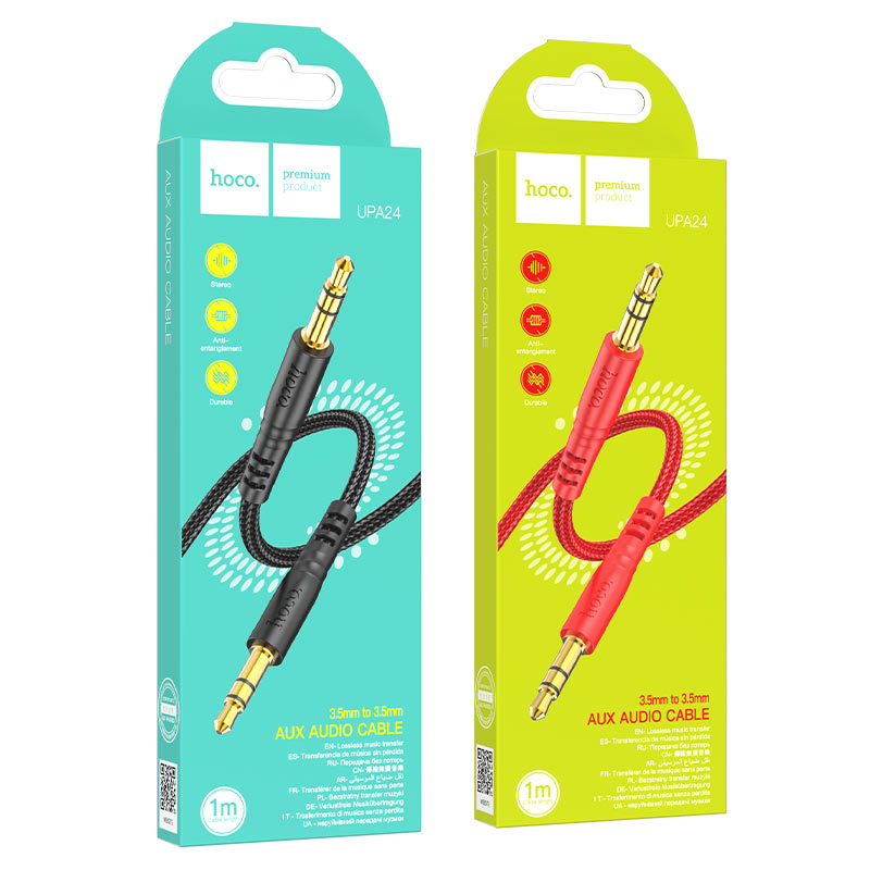 Cable 3.5mm to 3.5mm “UPA24 Smooth” audio AUX