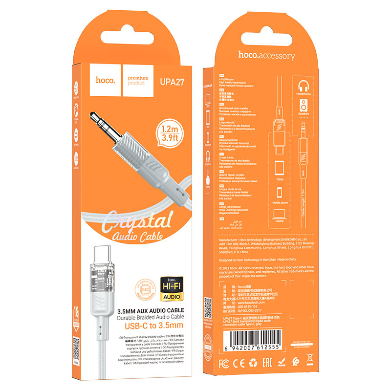 Cable 3.5mm to Type-C “UPA27 Spirit” audio conversion