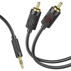 Cable 3.5mm to 2×RCA “UPA28” audio conversion