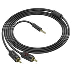Cable 3.5mm to 2×RCA “UPA28” audio conversion