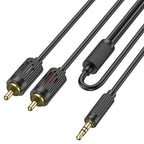Cable 3.5mm to 2×RCA “UPA28” audio conversion