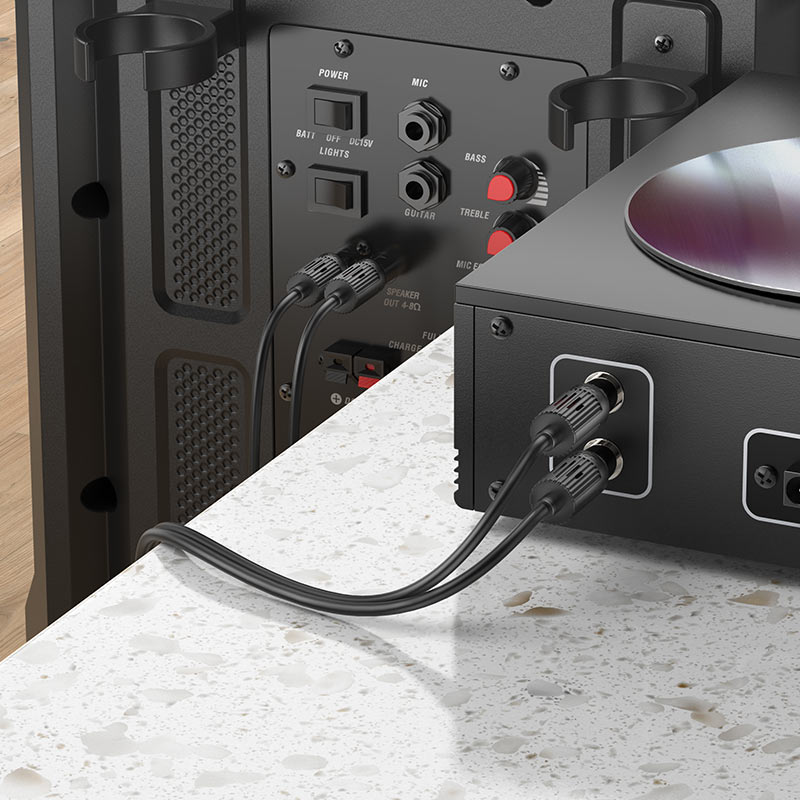 Cable 2×RCA to 2×RCA “UPA29” audio transfer