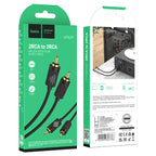 Cable 2×RCA to 2×RCA “UPA29” audio transfer