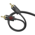 Cable 2×RCA to 2×RCA “UPA29” audio transfer