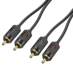 Cable 2×RCA to 2×RCA “UPA29” audio transfer