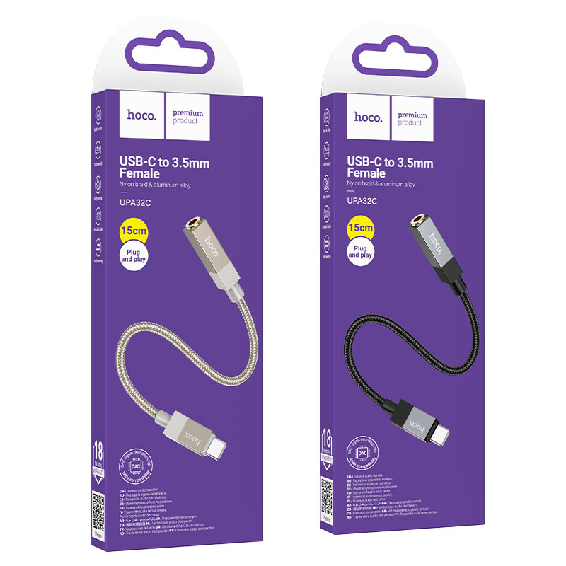 Adapter Type-C to 3.5mm “UPA32C Clever” audio converter
