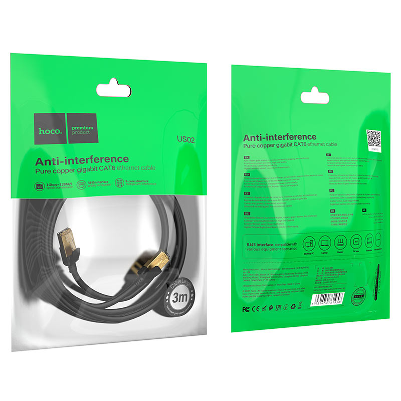 Cable gigabit ethernet “US02 Level”
