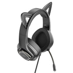 Headphones “W107 Cute cat” gaming headset