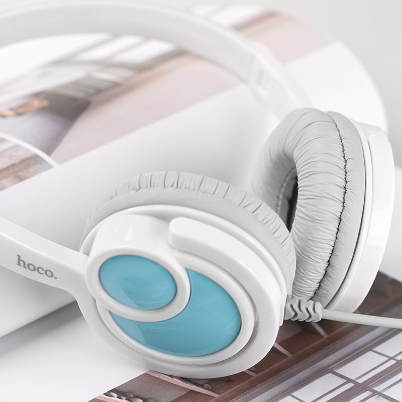 Wired headphones “W17 Delightful” with mic adjustable head beam