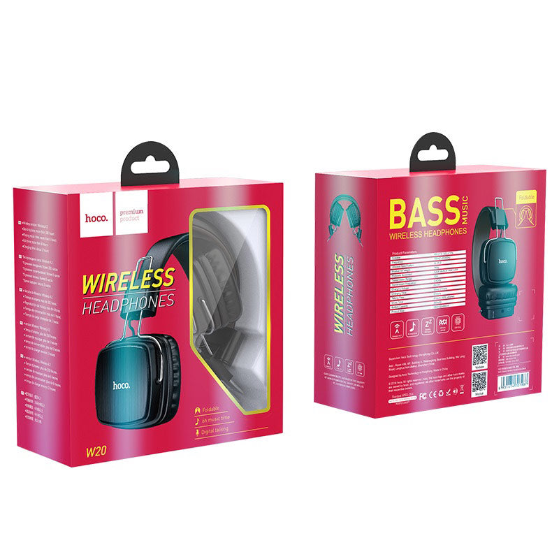Headphones “W20 Gleeful” wireless and wired with mic