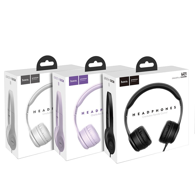 Headphones “W21 Graceful charm” wired headset with mic
