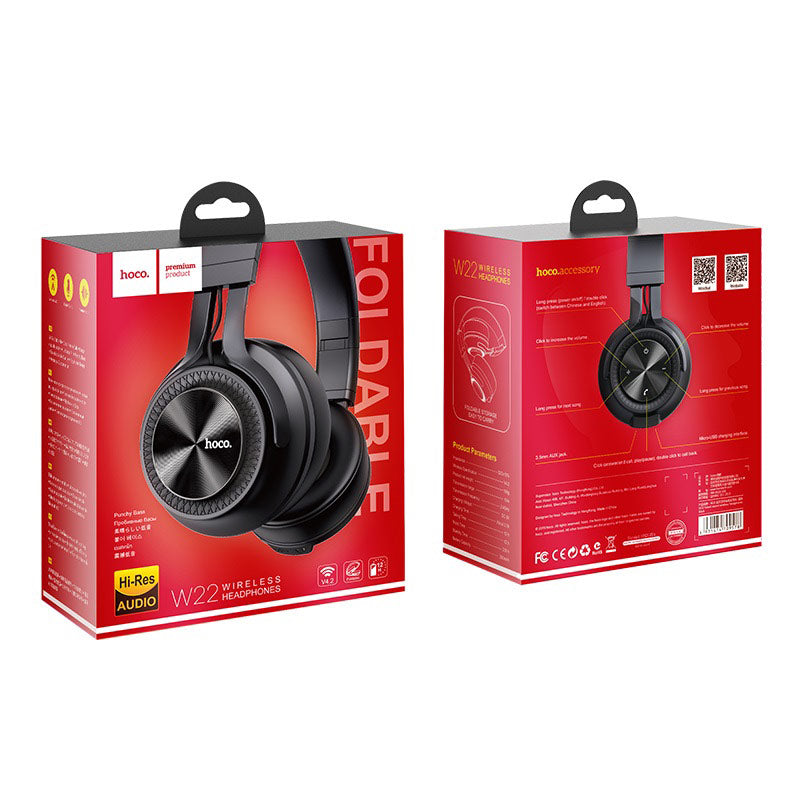 Headphones “W22 Talent sound” wireless and wired with mic