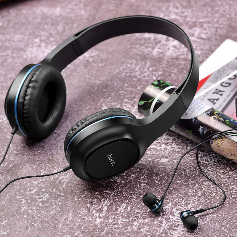 Headphones “W24 Enlighten” wired with mic set with earphones