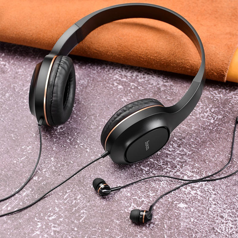 Headphones “W24 Enlighten” wired with mic set with earphones