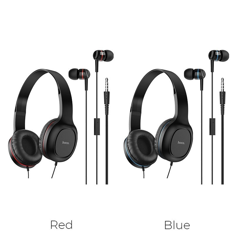 Headphones “W24 Enlighten” wired with mic set with earphones