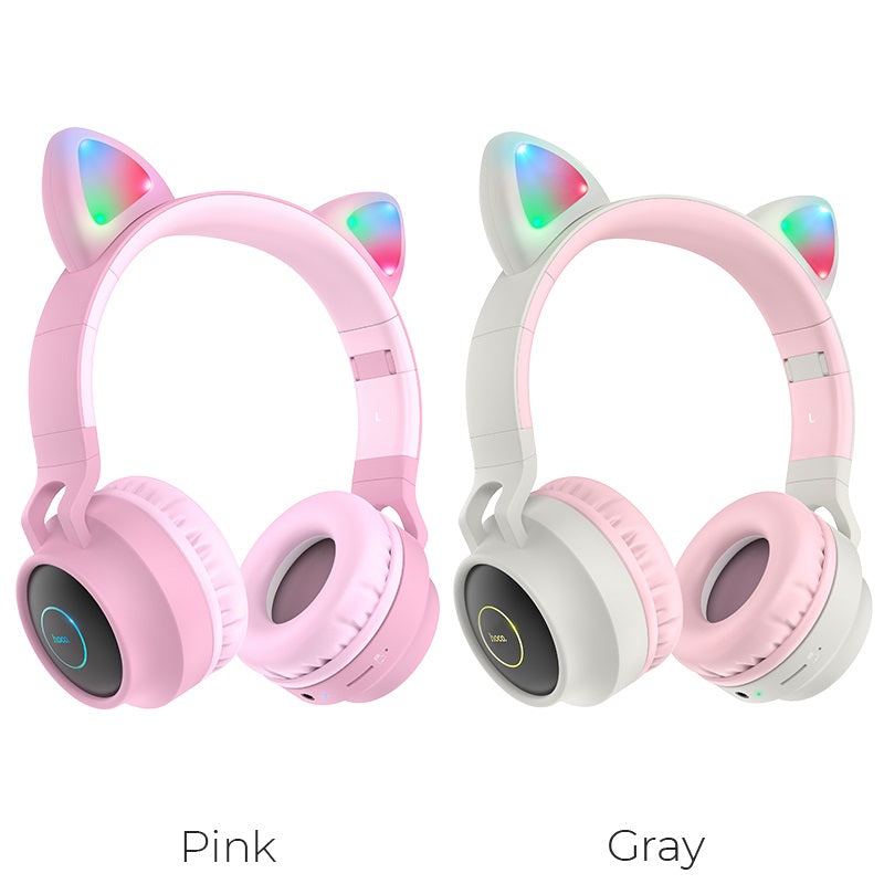 Headphones “W27 Cat ear” wireless wired