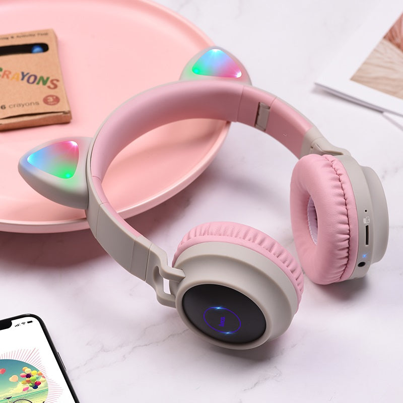 Headphones “W27 Cat ear” wireless wired