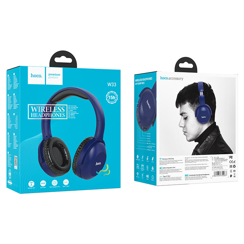 Headphones “W33 Art sount” wireless wired