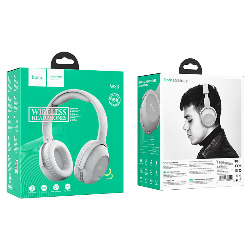 Headphones “W33 Art sount” wireless wired
