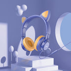 Headphones “W36 Cat ear” with mic