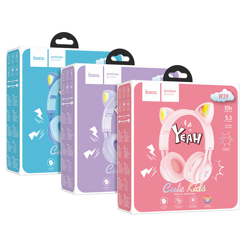 Wireless headphones “W39 Cat ear” for kids