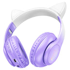 Headphones “W42 Cat Ears” wireless wired