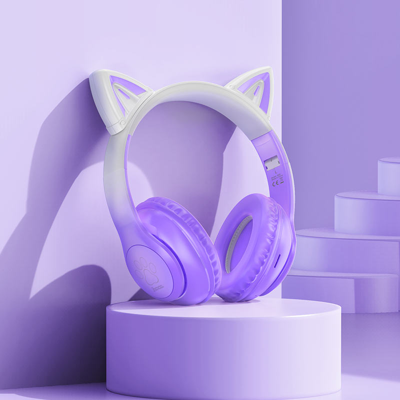 Headphones “W42 Cat Ears” wireless wired