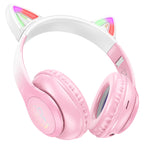 Headphones “W42 Cat Ears” wireless wired