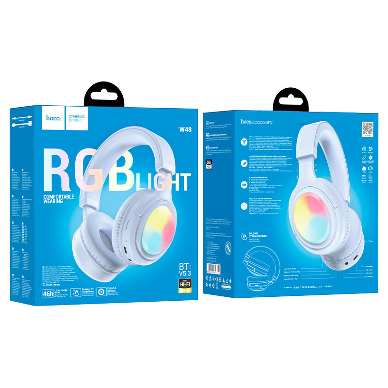 Headphones “W48 Focus” wireless wired