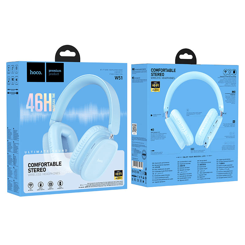 Headphones “W51 Delightful” wireless wired