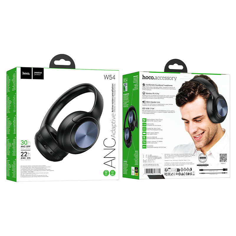 Headphones “W54 Young” ANC wireless and wired