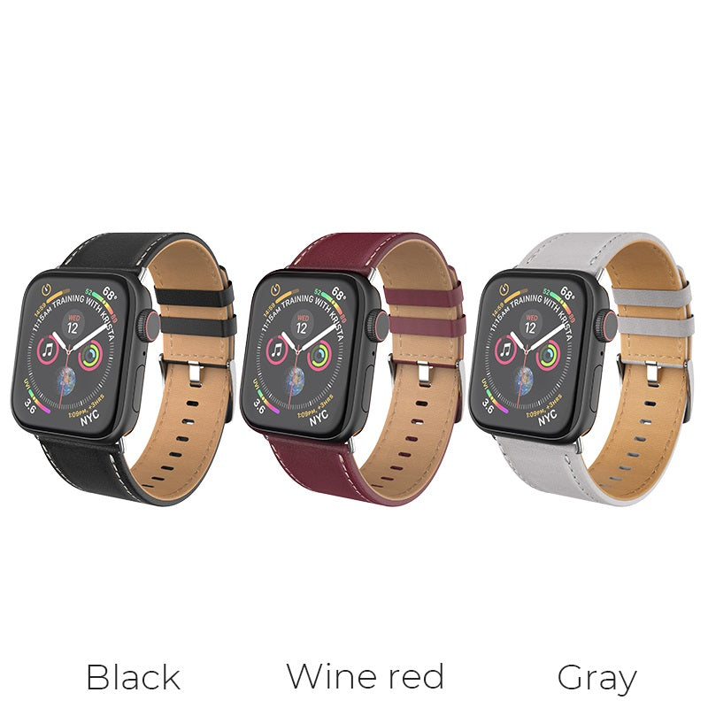 Watchband for Apple Watch series 4 / 3 / 2 / 1 “WB04 Duke series” 40 / 44mm leather