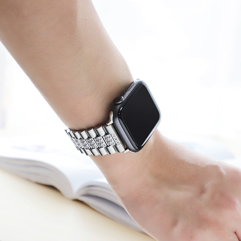 Watchband for Apple Watch Series 1 / 2 / 3 / 4 “WB08 Shining” stainless steel
