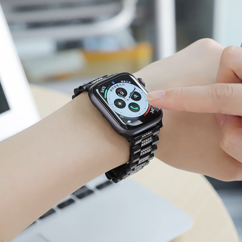 Watchband for Apple Watch Series 1 / 2 / 3 / 4 “WB08 Shining” stainless steel
