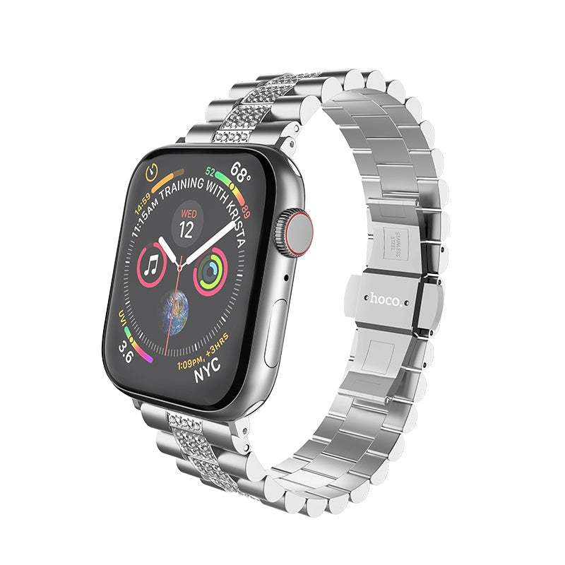 Watchband for Apple Watch Series 1 / 2 / 3 / 4 “WB08 Shining” stainless steel
