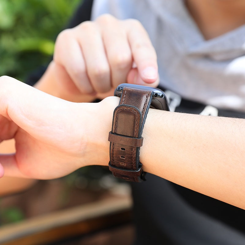 Watchband for Apple Watch Series 1 / 2 / 3 / 4 / 5 “WB18 Fenix” leather