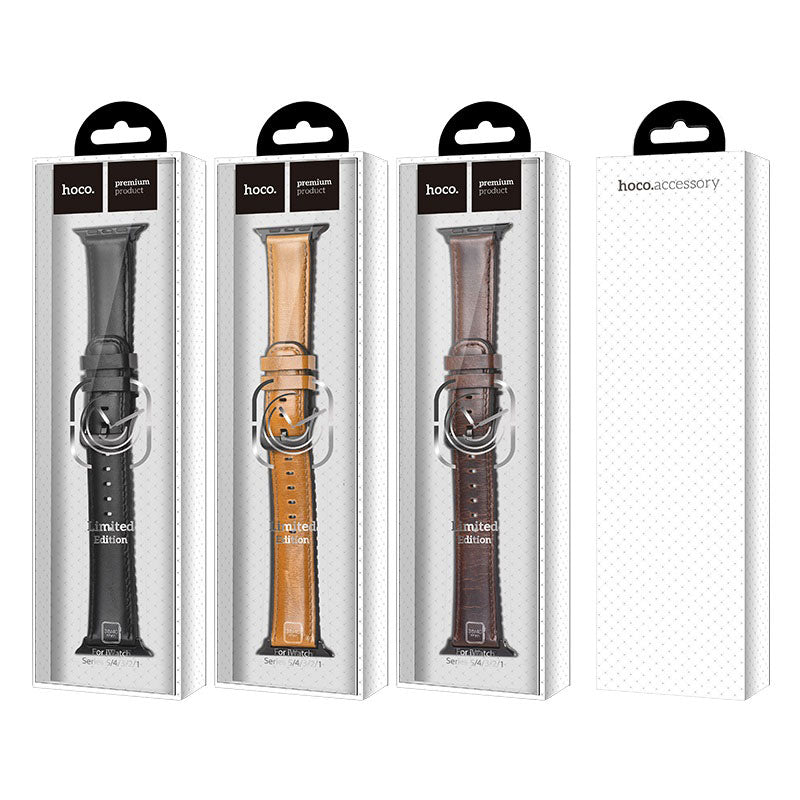 Watchband for Apple Watch Series 1 / 2 / 3 / 4 / 5 “WB18 Fenix” leather