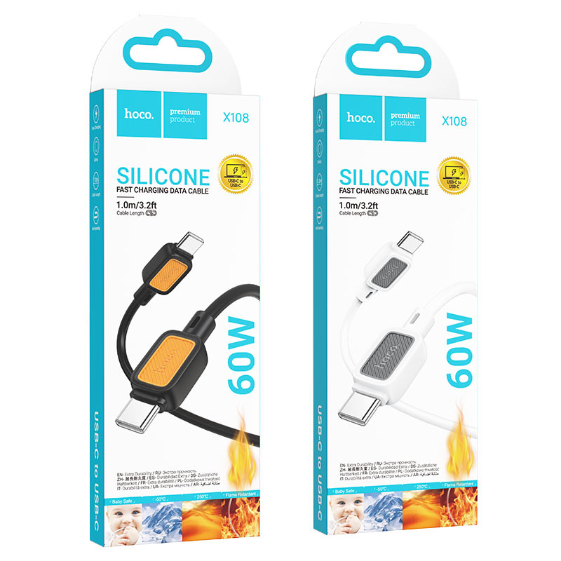 Cable Type-C to Type-C “X108 Benefit” PD 60W fast charge