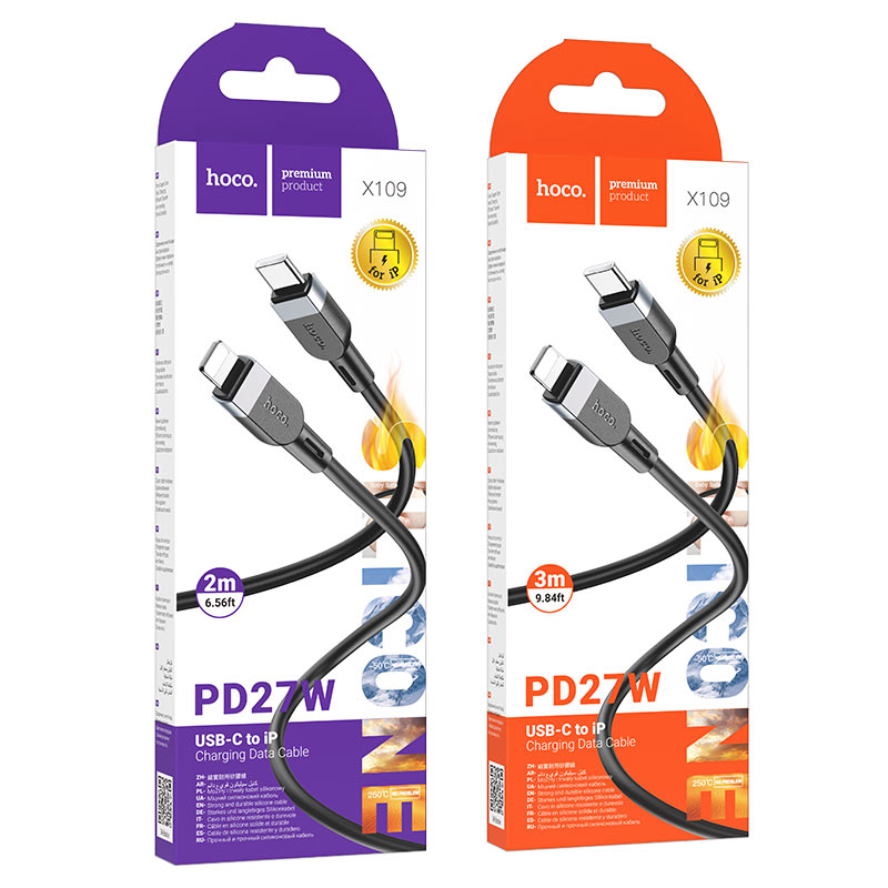 Cable Type-C to iP “X109 Energy” PD 27W fast charge